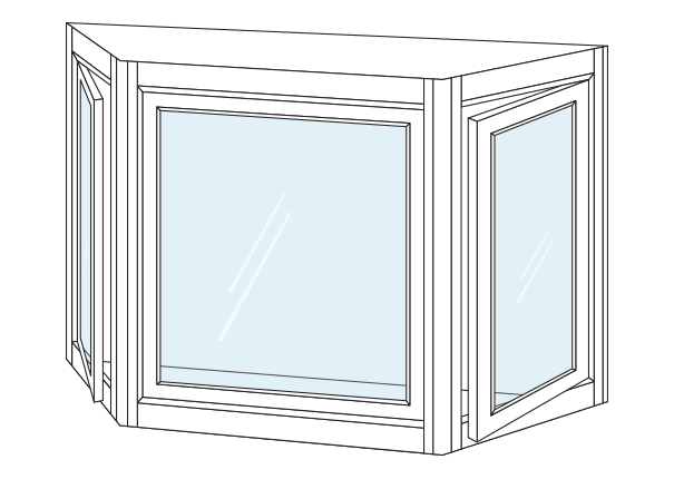 Animation of a bay window opening