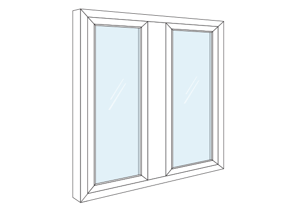 Animation of a casement window