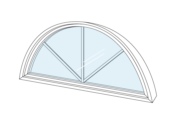 Custom designed arch window