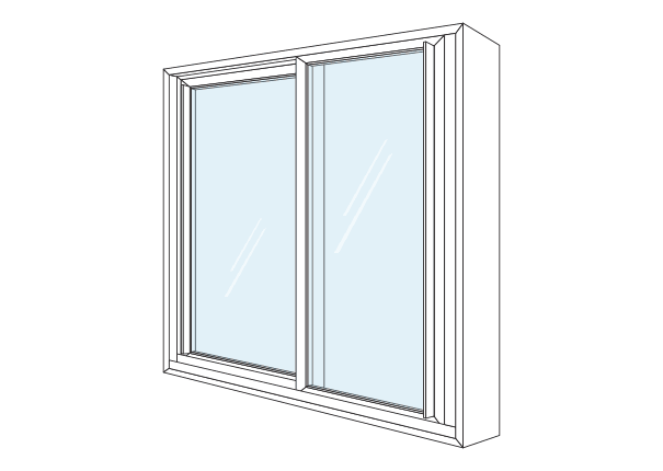 Animation of a sliding window opening